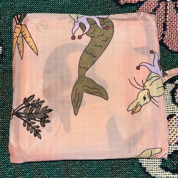 Baggu Bunny Mermaid Reusable Tote Bag NEW NWOT - Picture 2 of 2